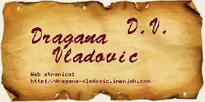 Dragana Vladović vizit kartica